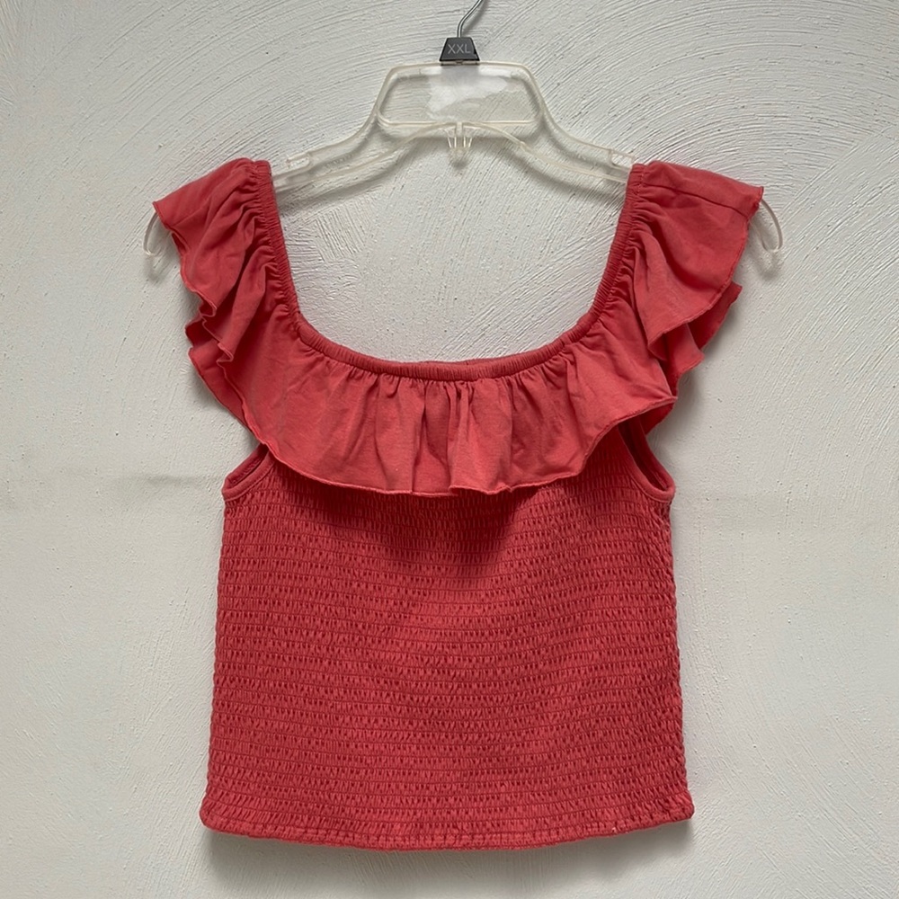 Crave Fame Smocked off shoulder Top S